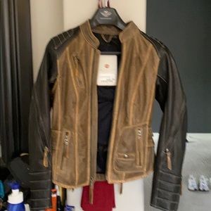 Harley Davidson leather riding coat with vents